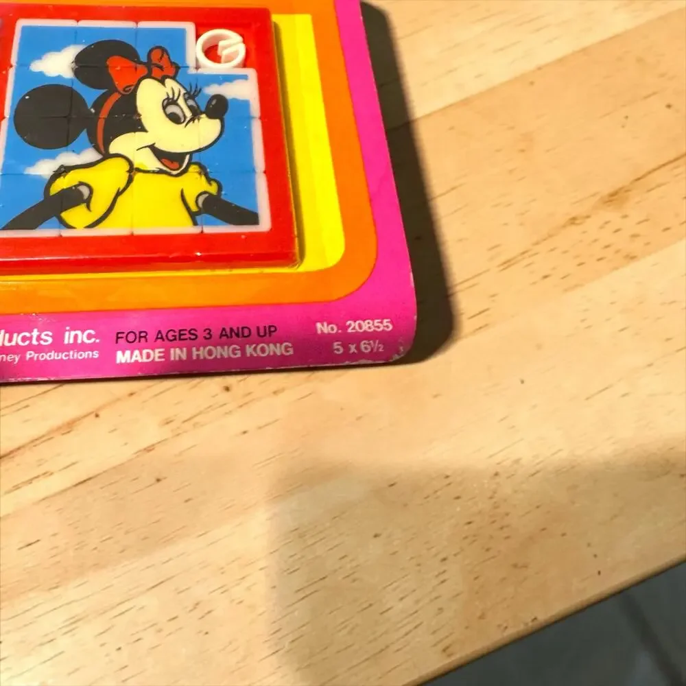 Vintage Disney Minnie Mouse Sliding Puzzle Sealed Monogram Products